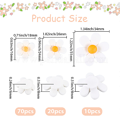 100Pcs 3 Styles Opaque Resin Cabochons&nbsp;RESI-PA0001-15
