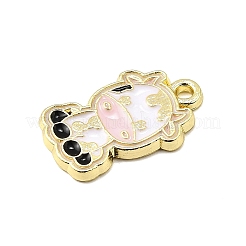 Zinc Alloy Enamel Pendants&nbsp;FIND-Z080-01G-05