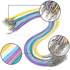 36Pcs 6 Colors Waxed Cord Necklace Making&nbsp;NCOR-FS0001-04