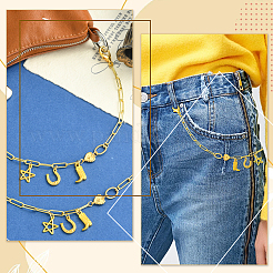 2Pcs Brass Boot Strap Chains&nbsp;HJEW-SW00449