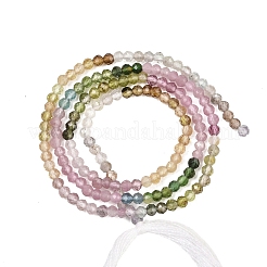Gradient Color Natural Multicolor Tourmaline Beads Strands&nbsp;G-Z152-C01-2mm