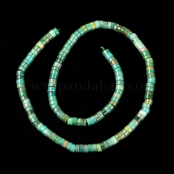 Natural Green Grass Agate Beads Strands&nbsp;G-I225-08-5x1.5