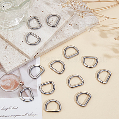304 Stainless Steel D Rings&nbsp;FIND-WH0072-02P-01