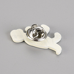 Spray Painted Alloy Brooches&nbsp;JEWB-S011-133-RS