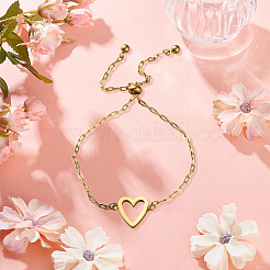 2Pcs 2 Styles Stainless Steel Cable Chain Slider Bracelets for Women&nbsp;BJEW-GO0002-22