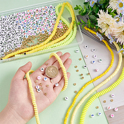 DIY Letter Beads Jewelry Making Finding Kit&nbsp;DIY-PH0010-57