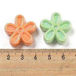 UV Plating Iridescent Acrylic Beads&nbsp;OACR-G039-14
