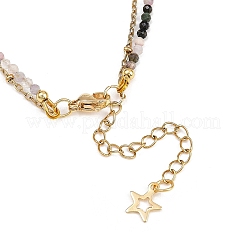 Natural Multicolor Tourmaline Beads Bracelets & Necklaces Sets&nbsp;SJEW-JS01358