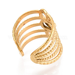304 Stainless Steel Cuff Ring Components&nbsp;STAS-T066-58G