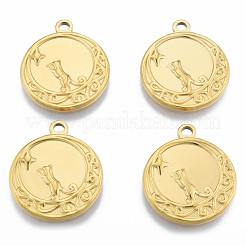 Ion Plating(IP) 201 Stainless Steel Pendants&nbsp;STAS-N098-188LG