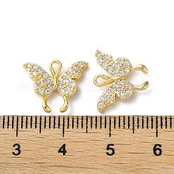 Brass Micro Pave Cubic Zirconia Charms&nbsp;KK-F872-06G