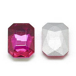 Pointed Back Glass Rhinestone Cabochons&nbsp;RGLA-T079-8x10mm-09