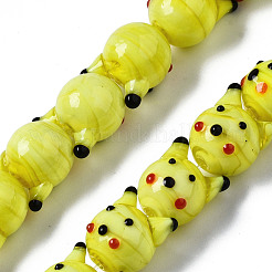 Handmade Bumpy Lampwork Beads Strands&nbsp;LAMP-Q031-005