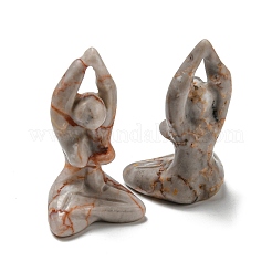 Natural & Synthetic Gemstone Carved Healing Yoga Goddess Figurines&nbsp;DJEW-D012-06A