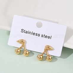 304 Stainless Steel Stud Earrings&nbsp;EJEW-S265-03G-C