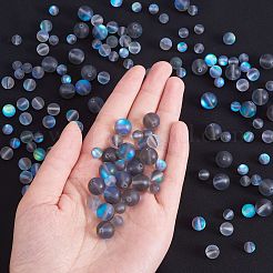 Synthetic Moonstone Beads Strands&nbsp;G-SZ0001-81D