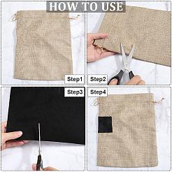 Rectangle Self Adhesive Velvet Patches&nbsp;AJEW-WH20011-11A