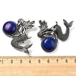 Dual-use Items Alloy Mermaid Brooch&nbsp;JEWB-C026-02B-AS