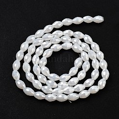 Electroplate Glass Beads Strands&nbsp;EGLA-A037-J6x8mm-B01