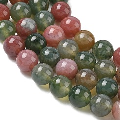 Natural Indian Agate Bead Strands&nbsp;G-J358-02-8mm