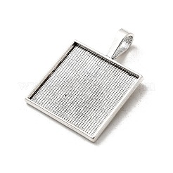 Tibetan Style Alloy Pendant Cabochon Settings&nbsp;TIBE-T003-20AS-RS