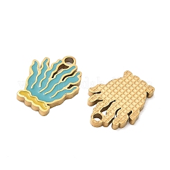 304 Stainless Steel Enamel Pendants&nbsp;SA-CBA7876-29G-02
