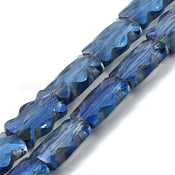 Electroplate Glass Beads Strands&nbsp;EGLA-L045-F