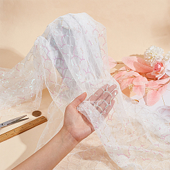 Polyester Lace Fabric&nbsp;DIY-WH0409-97A