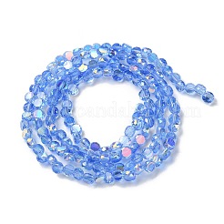 Transparent Electroplate Glass Beads Strands&nbsp;GLAA-Q099-A01-05
