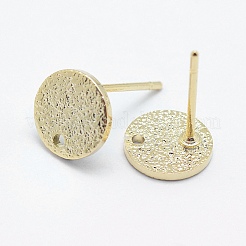 Brass Stud Earring Findings&nbsp;X-KK-F728-22G-NF