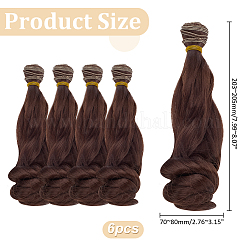 6Pcs Doll Wig Hair&nbsp;DIY-ME0001-59B