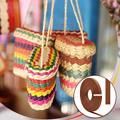 20M Handmade Woven Paper Rattan&nbsp;OCOR-WH0101-34C