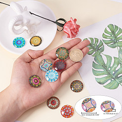 Printed Picture Glass Cabochons&nbsp;GGLA-PH0005-25mm-002