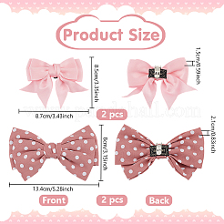 4Pcs 2 Styles Polyester Shoe Charms&nbsp;AJEW-PH0012-17