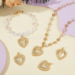 8Pcs Rack Plating Brass Pendants&nbsp;KK-BC0015-54