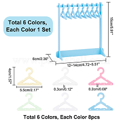 6 Sets 6 Styles Acrylic Earring Display Stands&nbsp;EDIS-PH0001-71