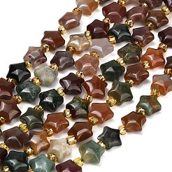 Natural Indian Agate Beads Strands&nbsp;G-Z080-A27-8mm