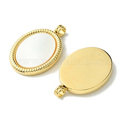 Ion Plating(IP) 304 Stainless Steel Pave Shell Pendants&nbsp;FIND-Z028-19G
