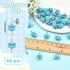 40Pcs Natural Magnesite Pendants&nbsp;PALLOY-SW00129