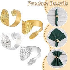 20Pcs 2 Styles Iron Napkin Rings&nbsp;AJEW-PH0012-08