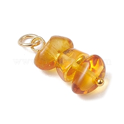 3Pcs 3 Styles Natural Amber Nuggets Pendants&nbsp;PALLOY-JF04851