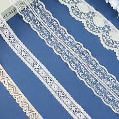 4 Styles Polyester Lace Trim&nbsp;OCOR-GF0005-25C