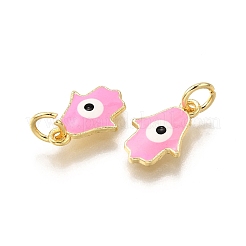 Brass Enamel Charms&nbsp;KK-C106-01G