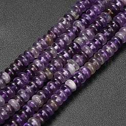 Natural Amethyst Beads Strands&nbsp;G-L635-A34-4x2mm