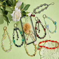 Acrylic & Alloy Enamel Mobile Straps&nbsp;HJEW-SW00138-02
