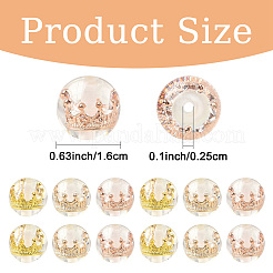 8Pcs Transparent Resin Beads&nbsp;RESI-YW0005-96C