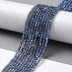 Electroplate Transparent Glass Beads Strands&nbsp;GLAA-H021-01A-FR05