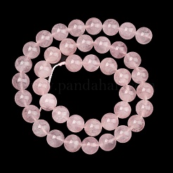 Natural Madagascar Rose Quartz Beads Strands&nbsp;G-Z146-A01-10mm-01