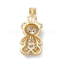 Brass Micro Pave Cubic Zirconia Pendants&nbsp;KK-M240-09F