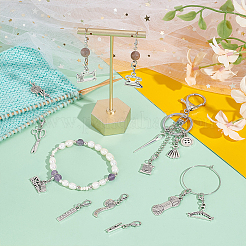 Sewing Theme Alloy Locking Stitch Markers&nbsp;HJEW-UN00020